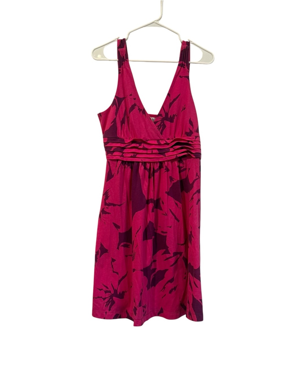 American Eagle size L Floral Print V-Neck Empire Waist Dress